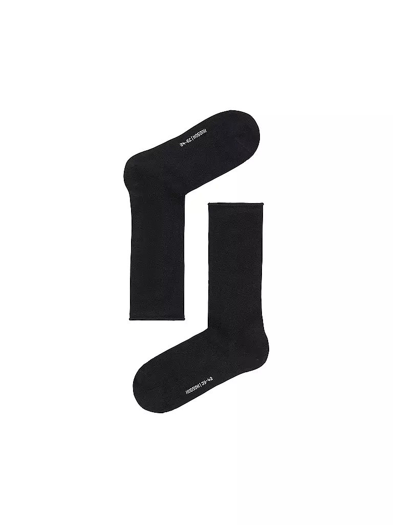 HUDSON | Chaussettes RELAX FINE noir | 