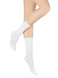 HUDSON | Chaussettes RELAX FINE beige | Blanc