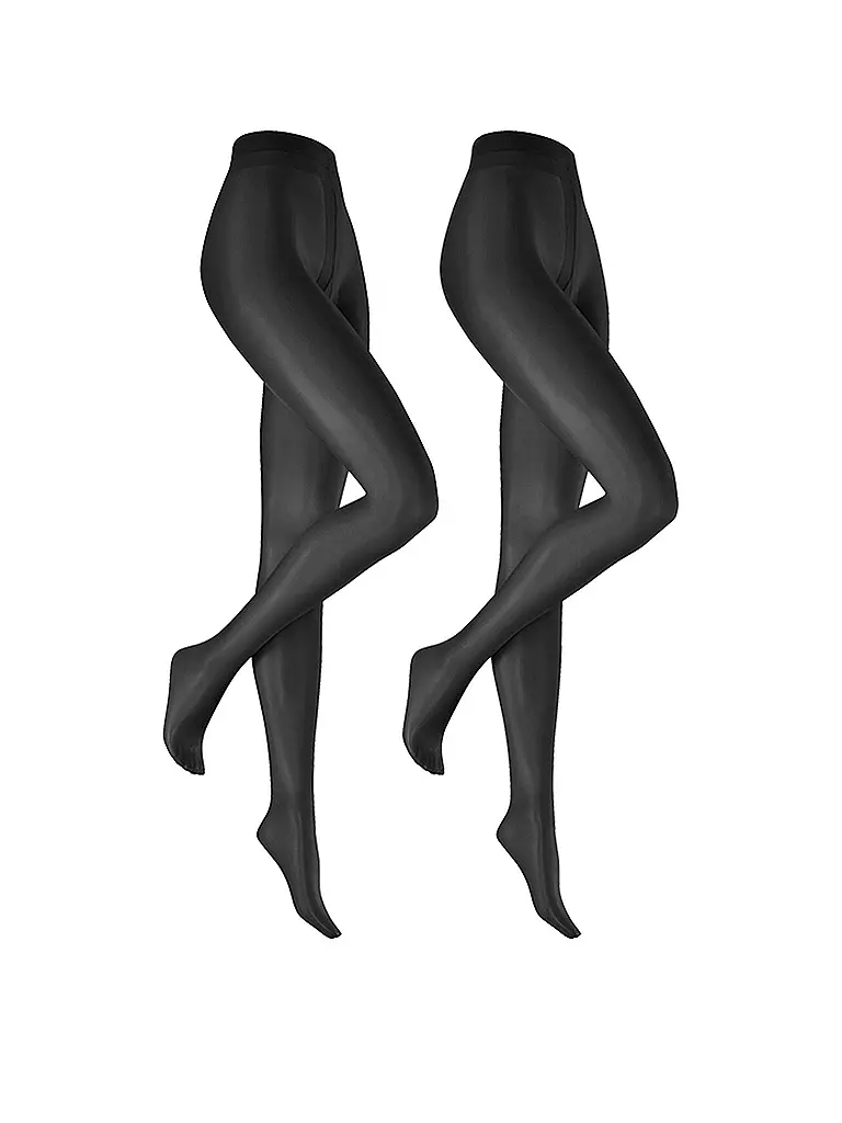 HUDSON | Feinstrumpfhose SIMPLY SHINE 15 2-er Pkg noir | Noir