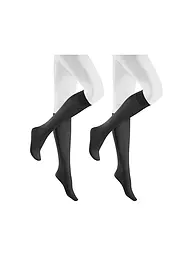 HUDSON | Kniestrümpfe SIMPLY 40 2er black | Gris