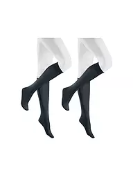 HUDSON | Kniestrümpfe SIMPLY 40 2er black | Bleu