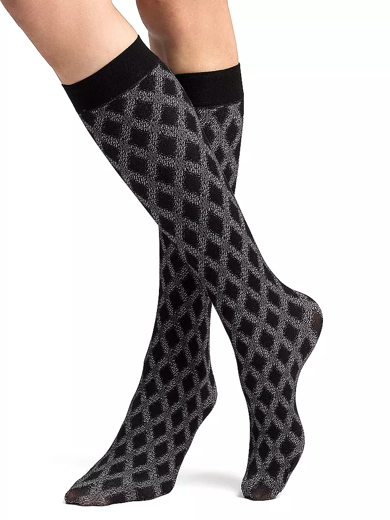 HUDSON | Kniestrümpfe SPIRIT LINE | Noir