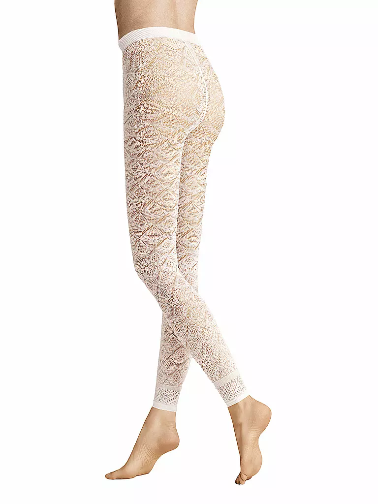 HUDSON | Legging GRAPHIC CROCHET 40DEN blanc | weiss