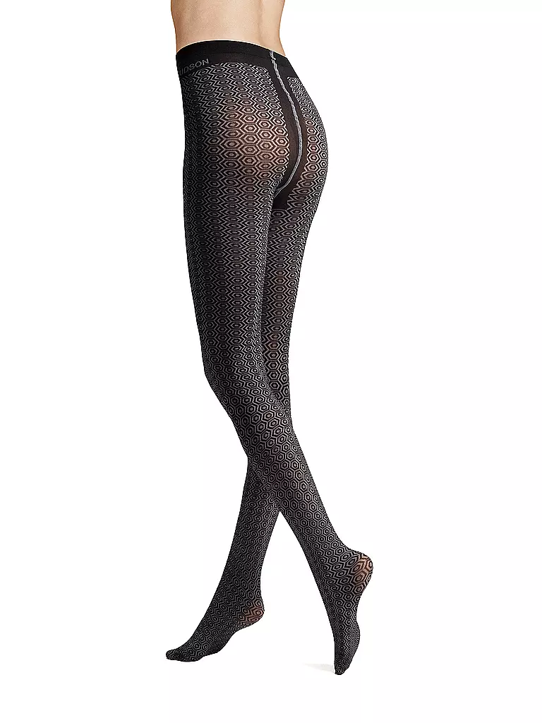 HUDSON | Modestrumpfhose COSMIC TILE schwarz | Noir