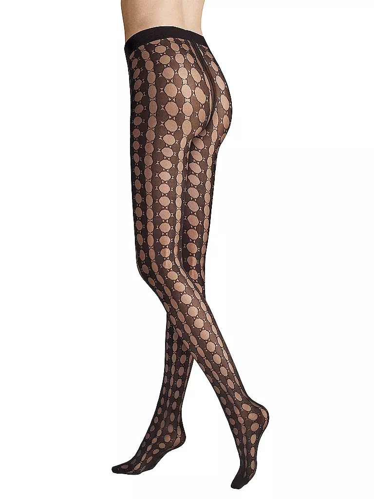 HUDSON | Modestrumpfhose CRAZY DOTS 40DEN schwarz | schwarz