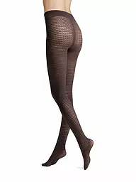 HUDSON | Modestrumpfhose EARTHY CHECK marron terre | Marron