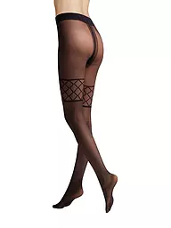 HUDSON | Modestrumpfhose FANCY NET black | Noir