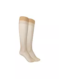 HUDSON | Kniestrümpfe 2er Pkg SIMPLY 20 black | Marron clair