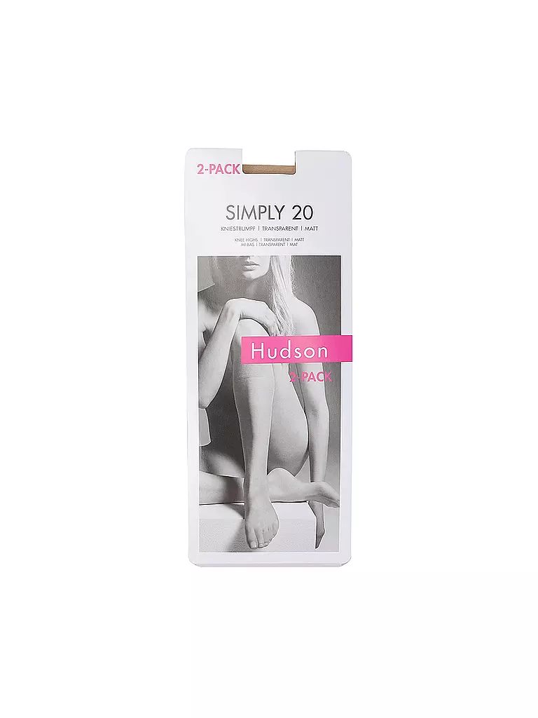 HUDSON | Socquettes 2 paires SIMPLY 20 teint | 