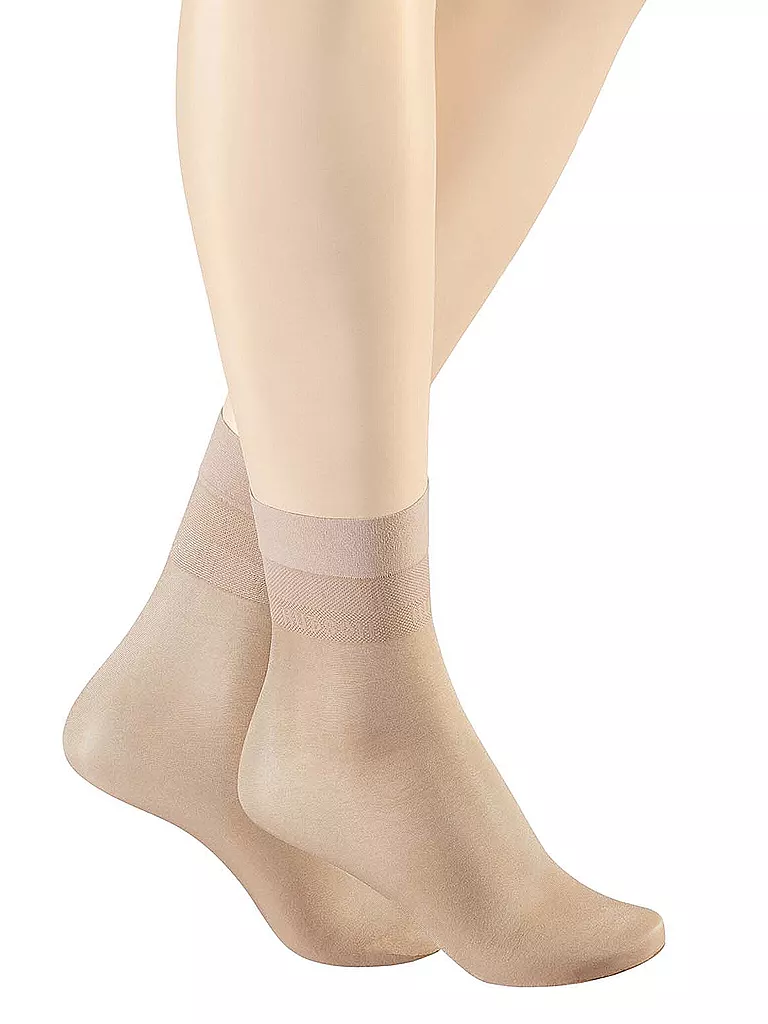 HUDSON | Socquettes fines Glamour 20 Teint | Beige