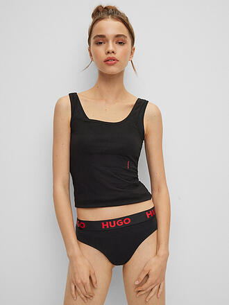 HUGO | String SPORTY LOGO noir
