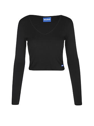 HUGO | Langarmshirt DARIMINA Cropped Fit