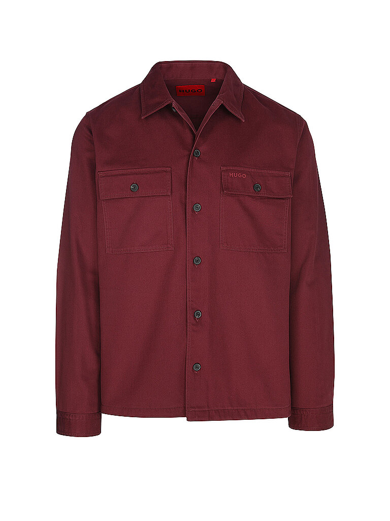 Hugo Overshirt EPOLDO rouge foncé M