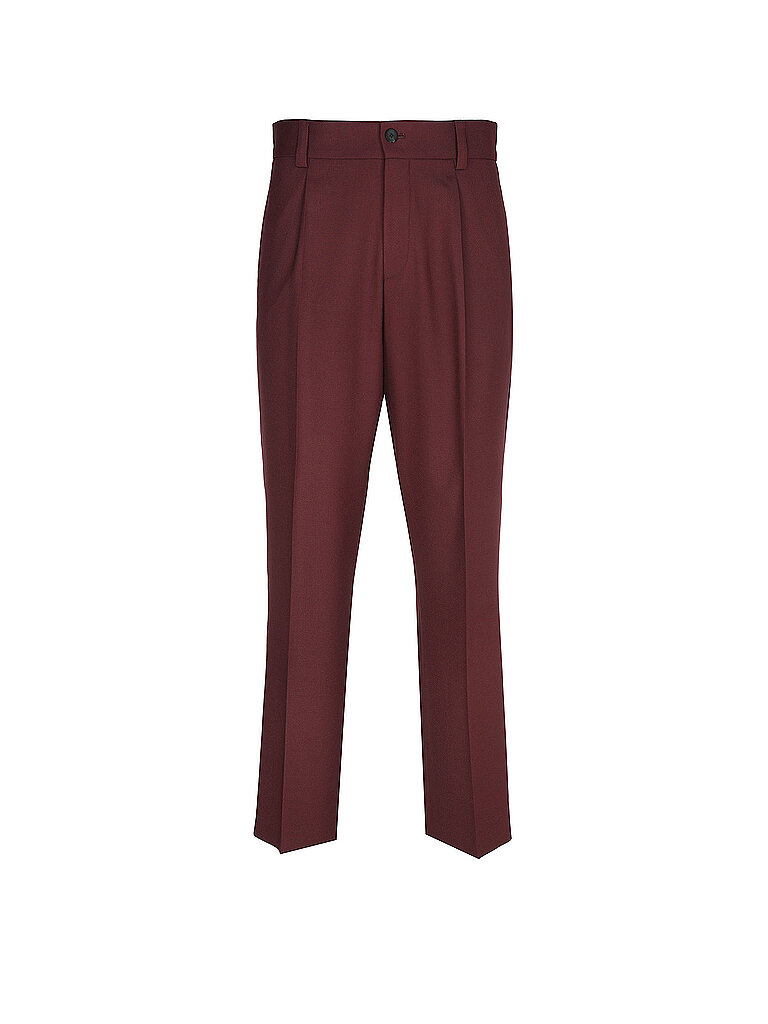 Hugo Pantalon de costume FLIPS rouge foncé 52