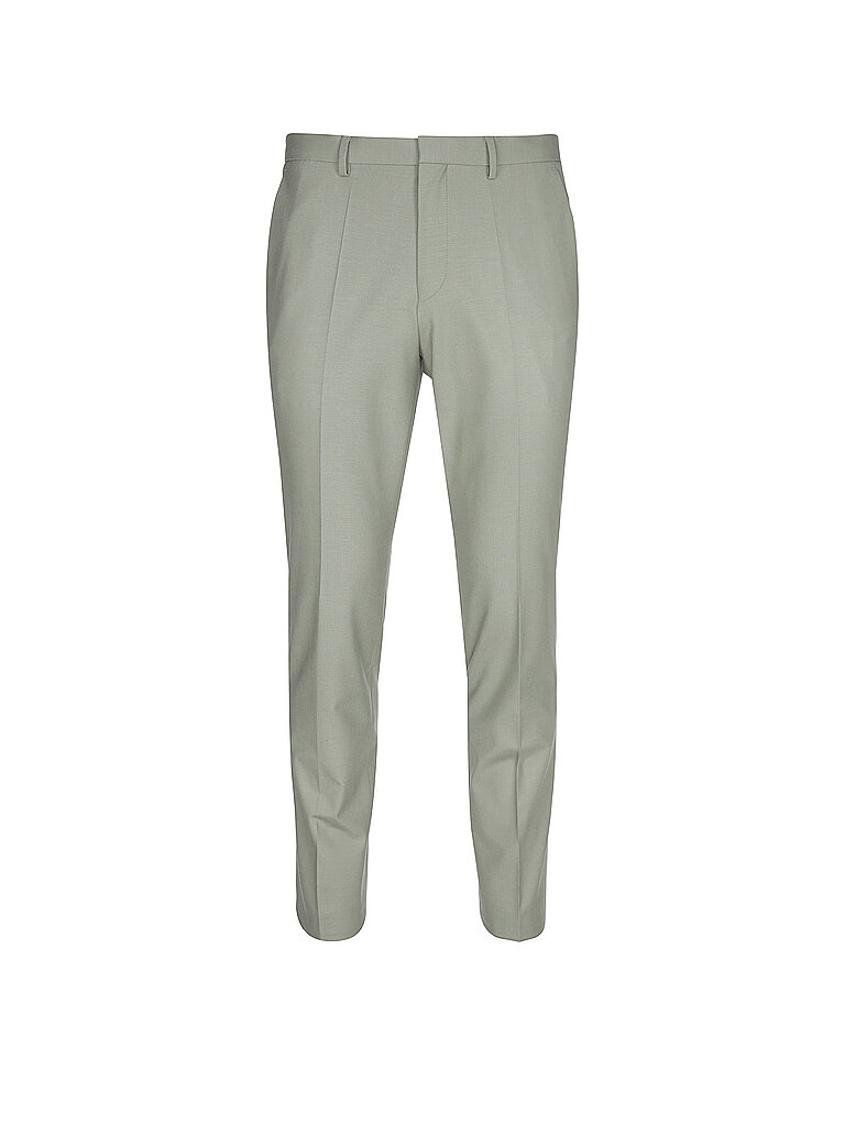 Hugo Pantalon de costume slim fit HESTEN vert clair 50