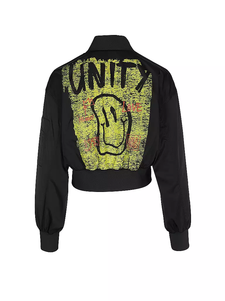 HUGO | Blouson Cropped Fit ASULANA | Noir