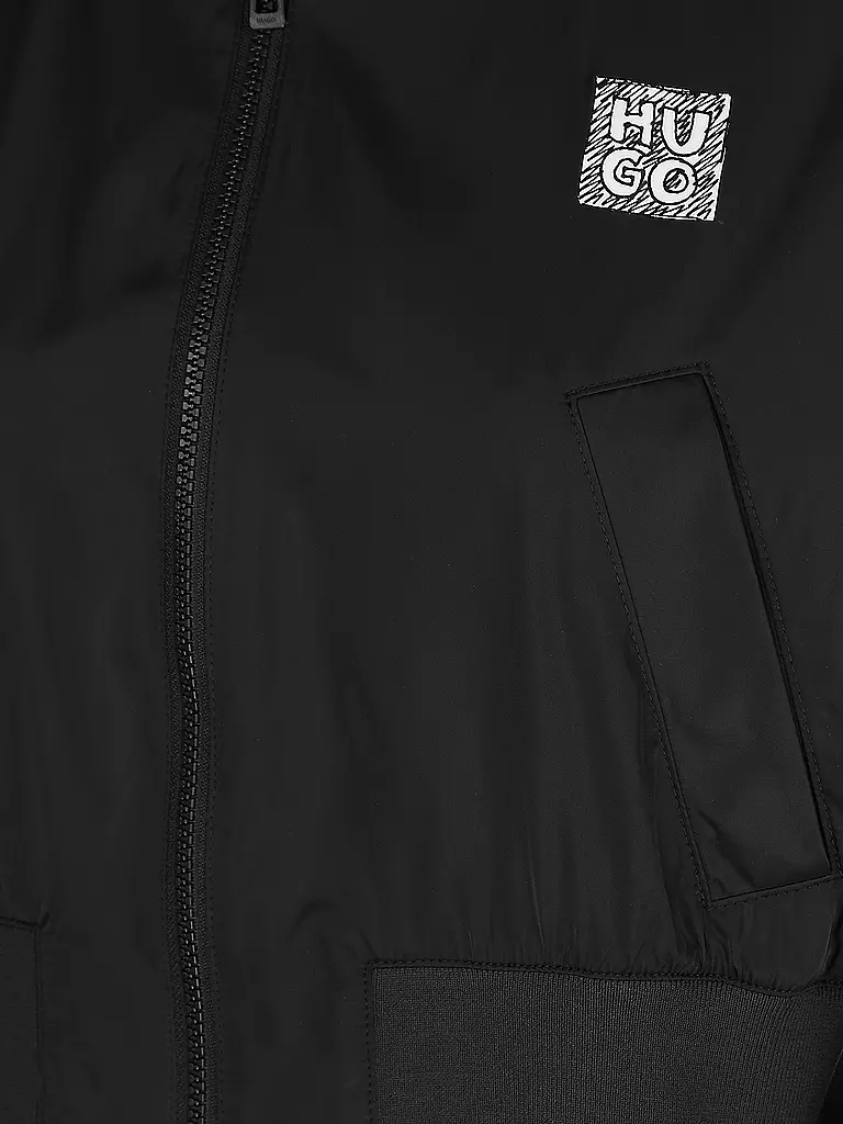 HUGO | Blouson Cropped Fit ASULANA | Noir