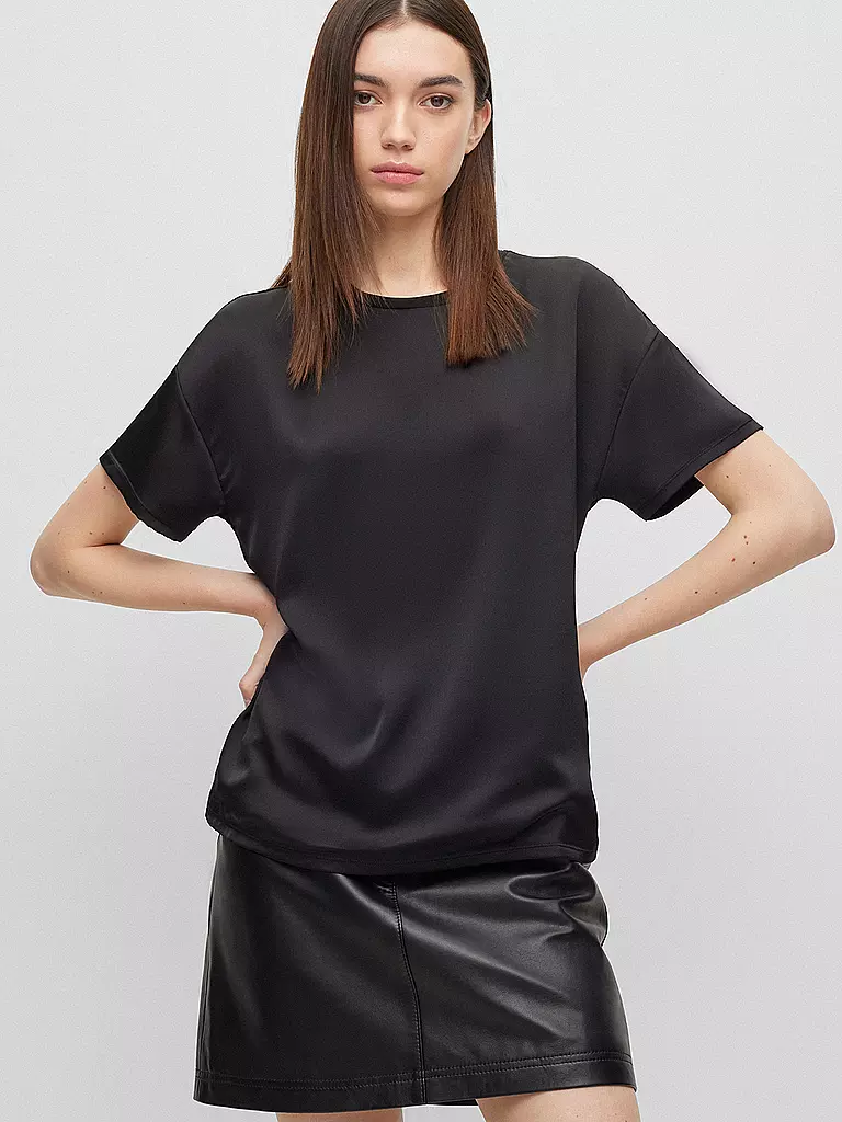 HUGO | Blusenshirt  | Noir