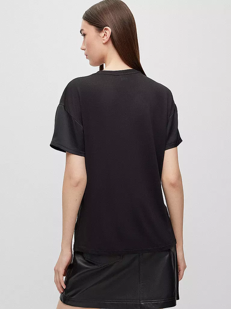 HUGO | Blusenshirt  | Noir