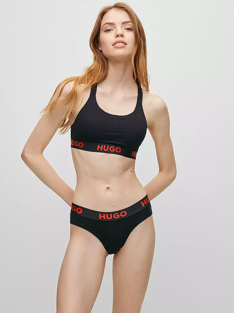 HUGO | Bustier de sport | schwarz