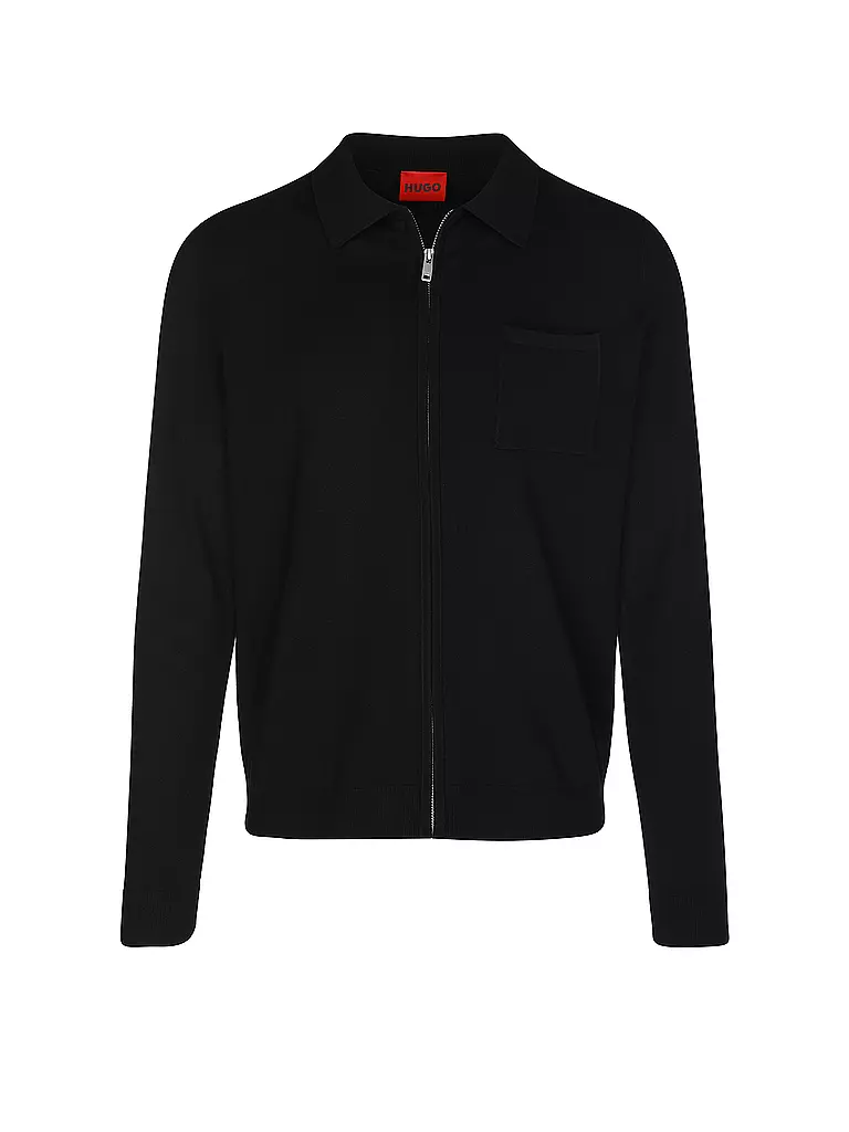 HUGO | Cardigan SAN JEAN | schwarz