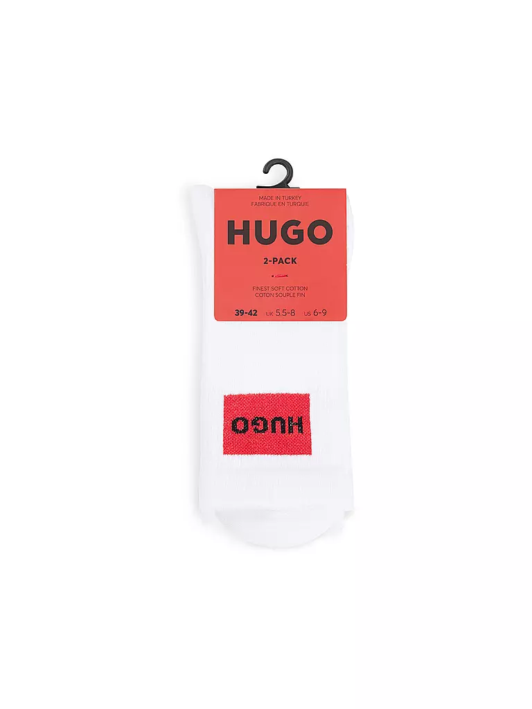 HUGO | Chaussettes lot de 2 blanc | 
