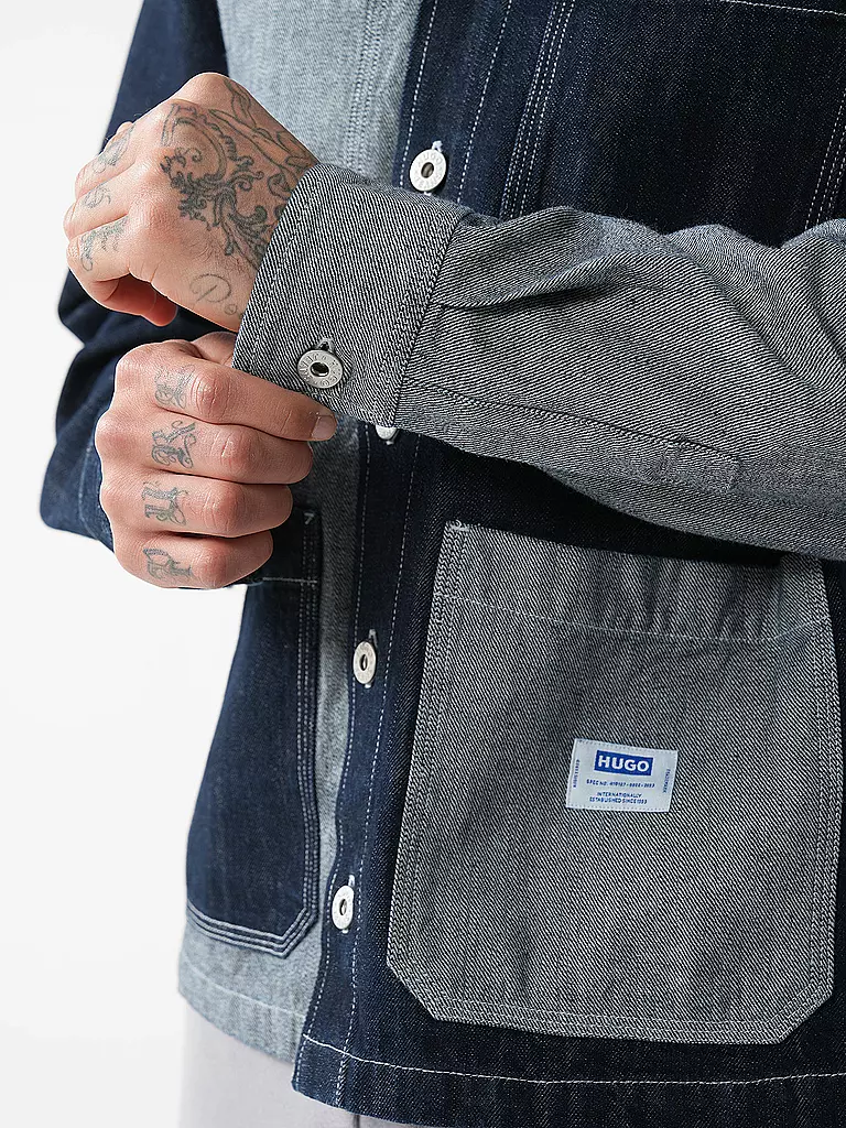 HUGO | Chemise en jean EBERSE | blau