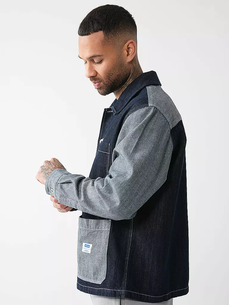HUGO | Chemise en jean EBERSE | blau