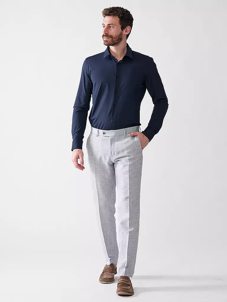 HUGO | Chemise en jersey coupe slim KENNO | dunkelblau