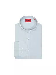 HUGO | Chemise en lin coupe slim ELVORY | Bleu
