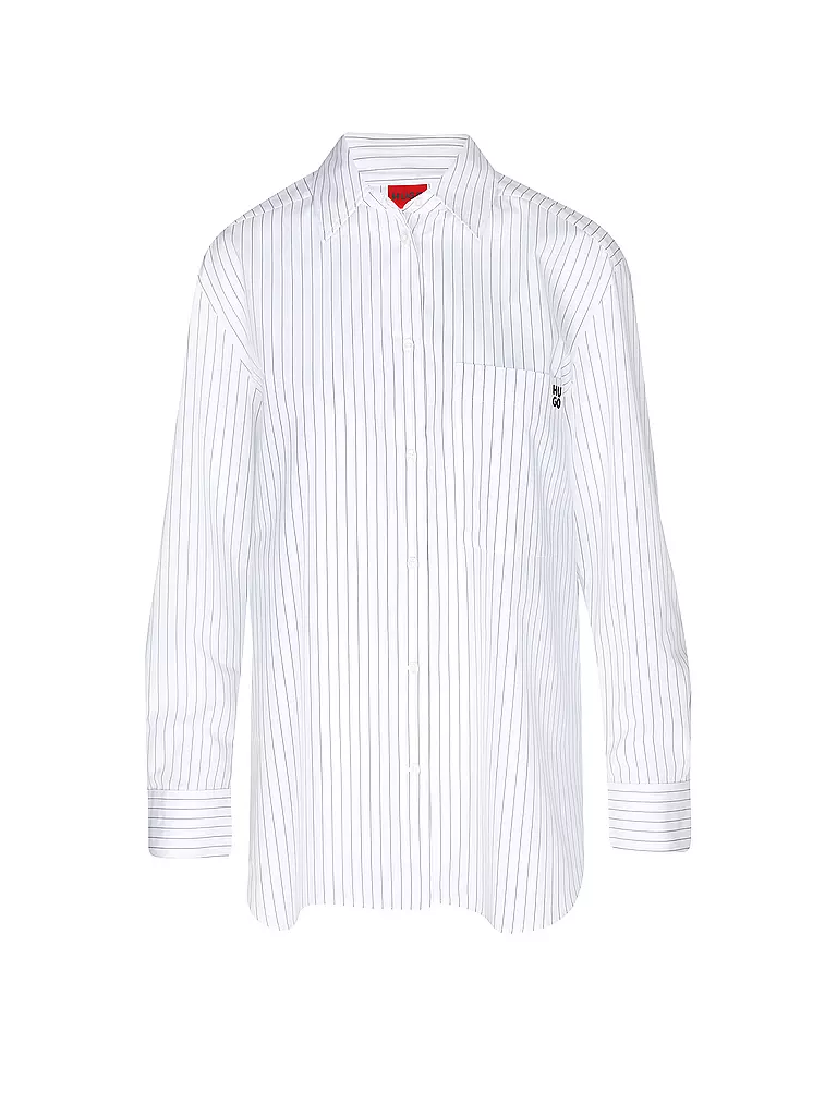 HUGO | Chemisier coupe oversize | weiss