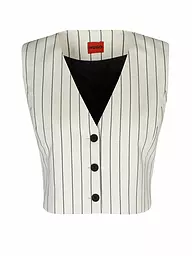HUGO | Gilet AURIS STRIPE | Crème