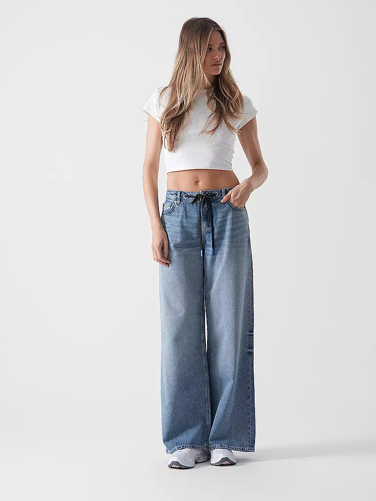 HUGO | Jeans Wide Leg GOBANA_B | Bleu