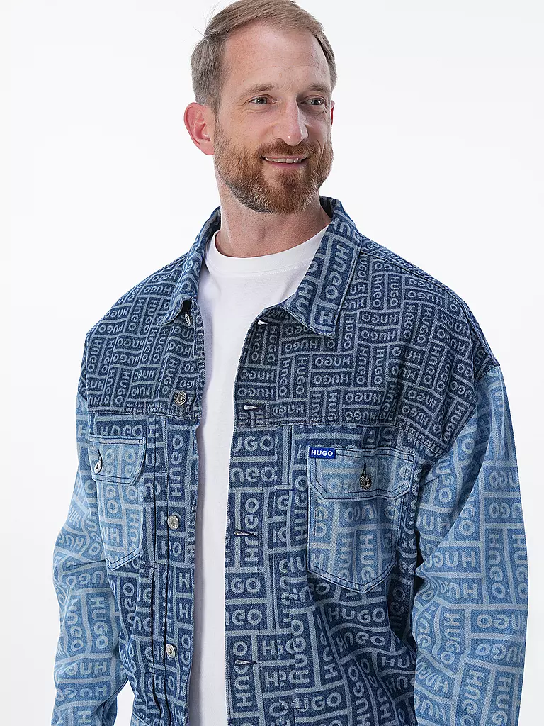 HUGO | Jeansjacke CORSO | Bleu