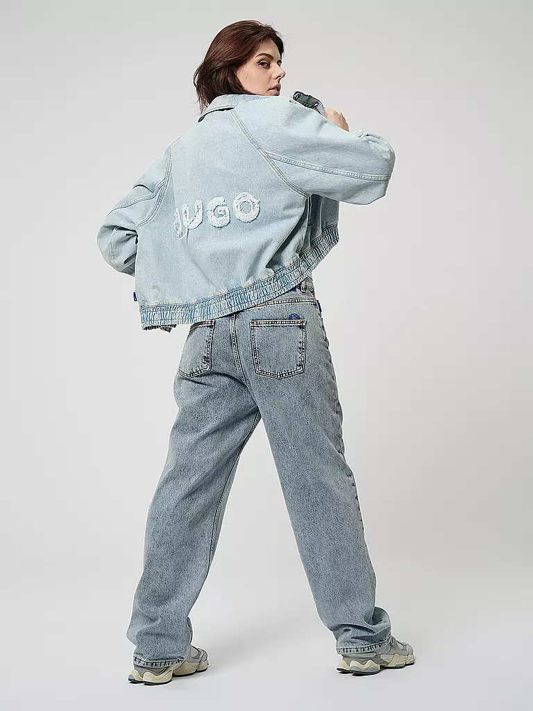 HUGO | Jeansjacke GEBARI | Bleu clair