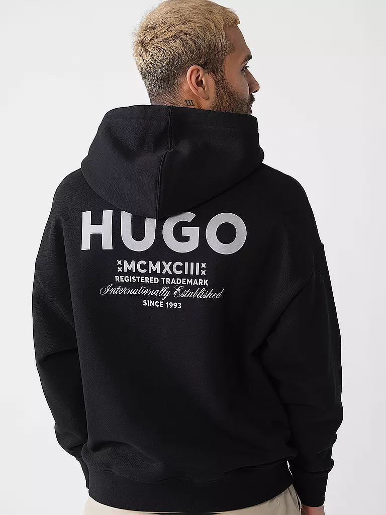 HUGO | Kapuzensweater - Hoodie NAZARDO | schwarz