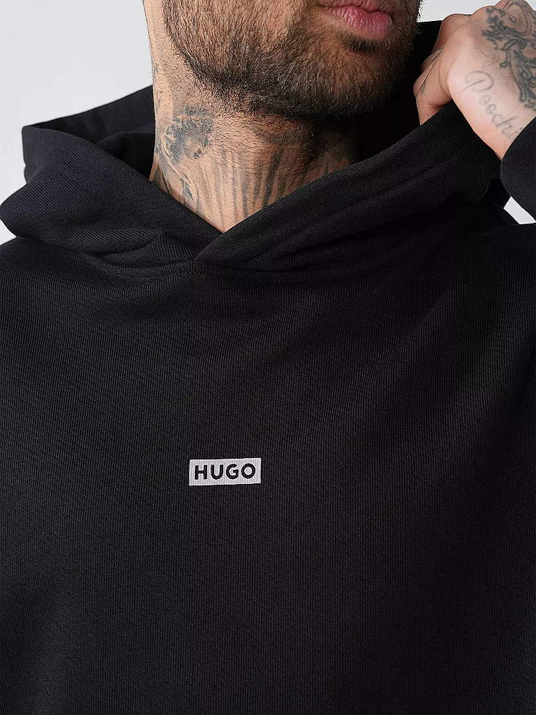 HUGO | Kapuzensweater - Hoodie NAZARDO | schwarz