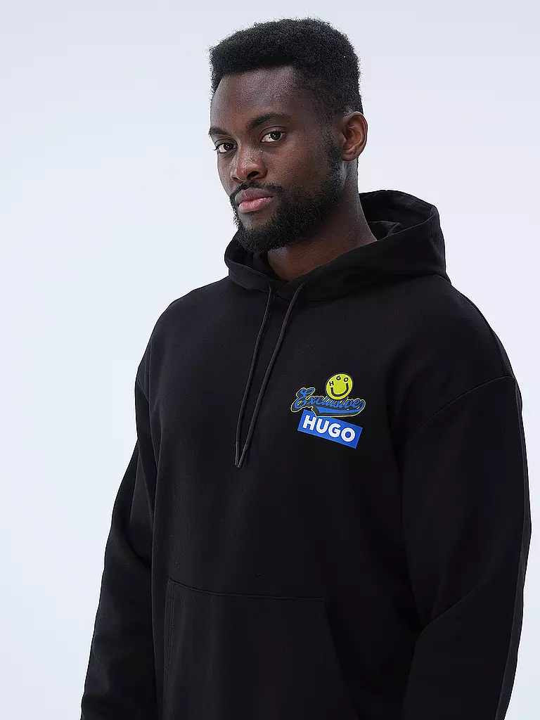 HUGO | Kapuzensweater - Hoodie NERRAIN | Noir