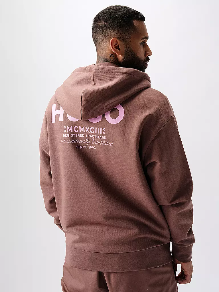 HUGO | Kapuzensweatjacke NARDIMEZ | Marron