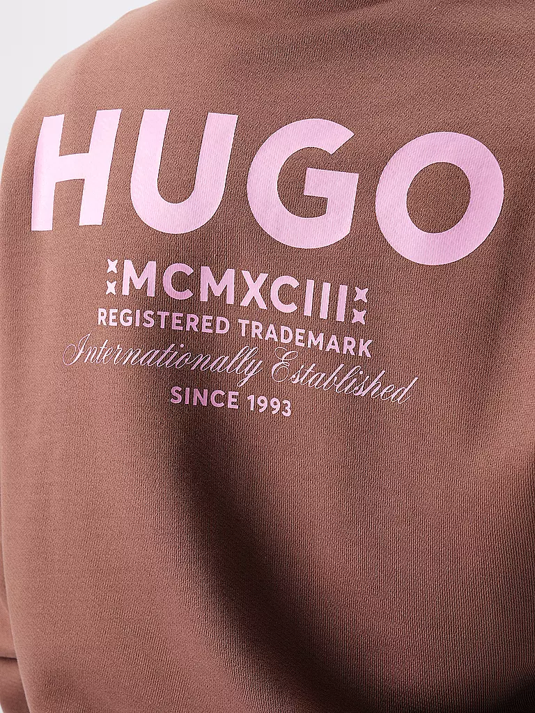 HUGO | Kapuzensweatjacke NARDIMEZ | Marron