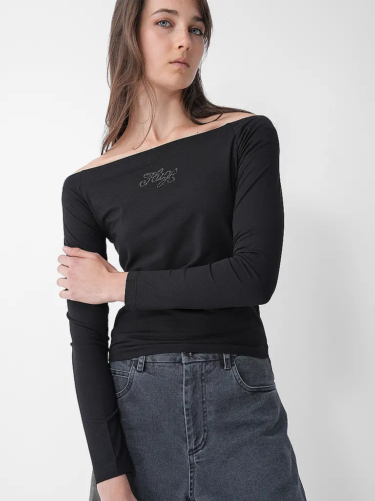 HUGO | Langarmshirt DOLDER_B | Noir