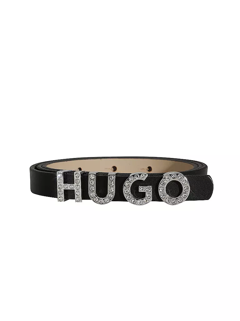 HUGO | Ledergürtel ZULA S  | Noir