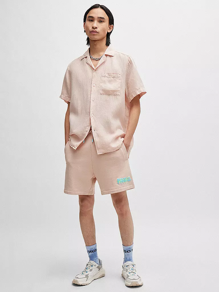 HUGO | Leinenhemd | Rose