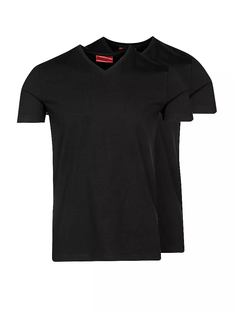 HUGO | Lot de 2 T-shirts | schwarz