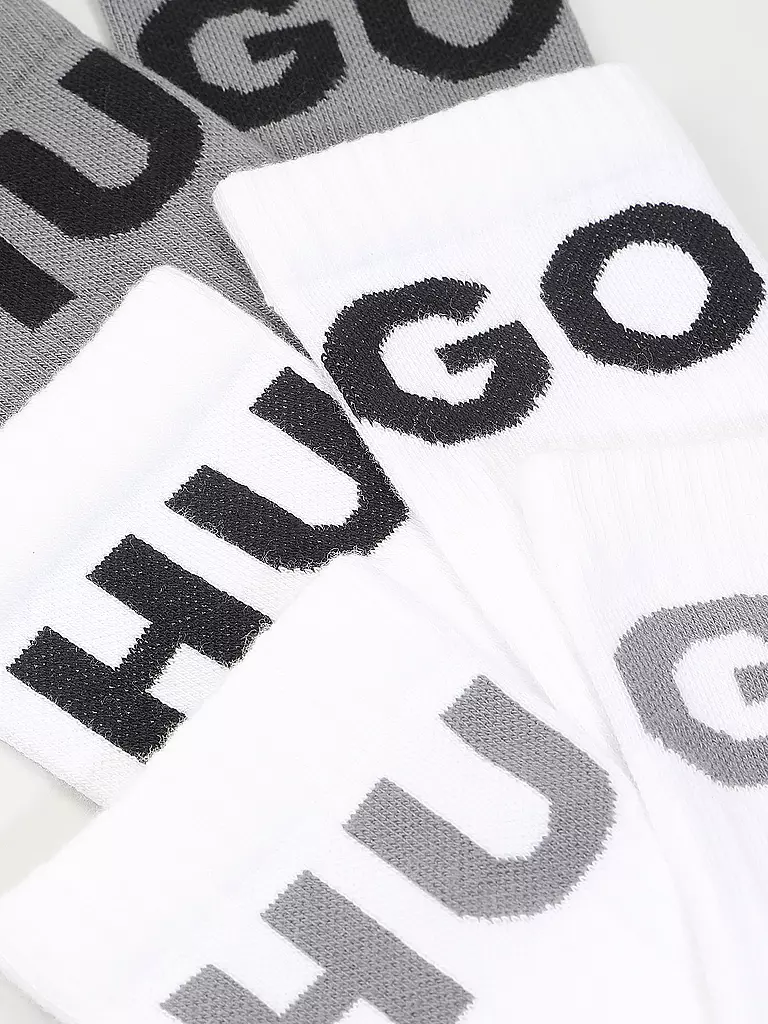 HUGO | Lot de 3 paires de chaussettes open miscellaneous | grau