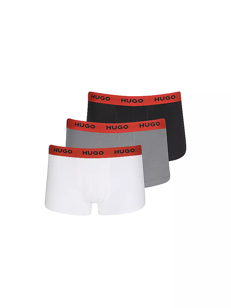 HUGO | Lot de 3 slips noir, gris, blanc | weiss