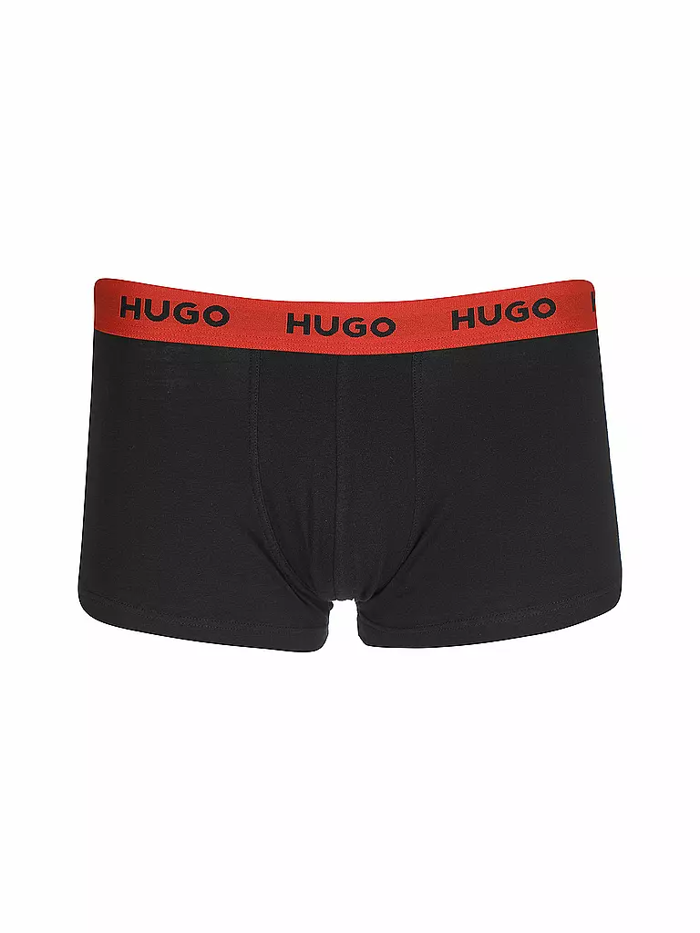 HUGO | Lot de 3 slips noir rouge | schwarz