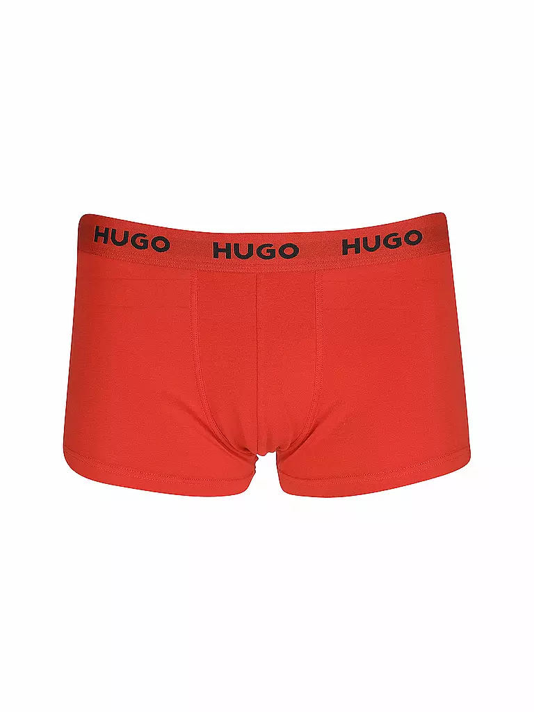 HUGO | Lot de 3 slips noir rouge | 