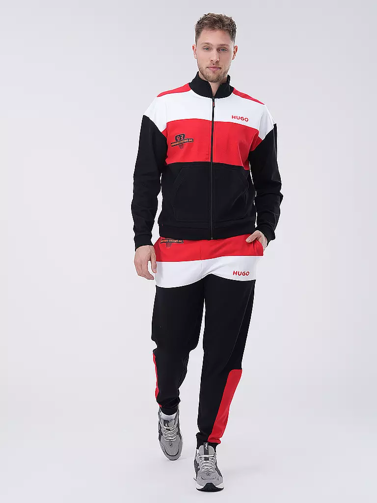 HUGO | Loungewear Jacke  | Noir