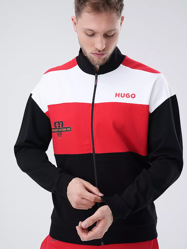 HUGO | Loungewear Jacke  | Noir